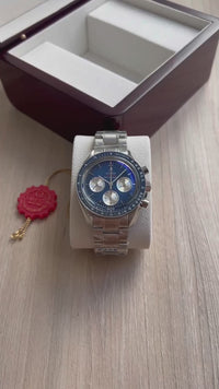 OMEGA SPEEDMASTER MOONWATCH AZUL 42MM SUPER CLONE