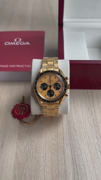 OMEGA SPEEDMASTER MOONWATCH GOLD 42MM SUPER CLONE