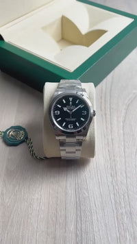 ROLEX EXPLORER I PRETO 39MM 124270 SUPER CLONE