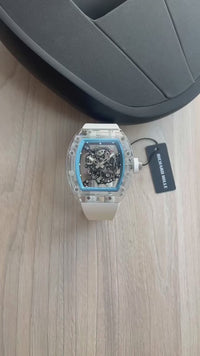 RICHARD MILLE 055 WHITE TURBILHÃO ETA J38320 SUPER CLONE