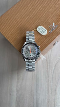 OMEGA SPEEDMASTER RACING MASTER CINZA 44MM SUPER CLONE
