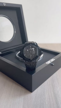 HUBLOT BIG BANG SANG BLUE II CERÂMICA PRETO 45MM SUPER CLONE