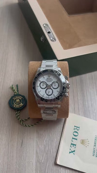 ROLEX DAYTONA PRATA BRANCO PANDA 2024 40MM 126500LN SUPER CLONE