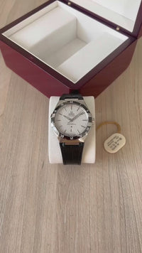 OMEGA CONSTELLATION 41MM PRATA COURO SUPER CLONE
