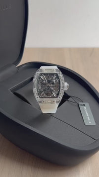 RICHARD MILLE 12-01 WHITE TURBILHÃO ETA J38320 SUPER CLONE