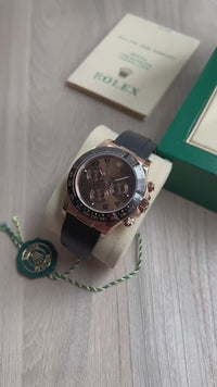 ROLEX DAYTONA 116515LN ROSE CHOCOLATE BORRACHA 40MM SUPER CLONE