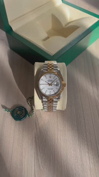 ROLEX DATEJUST 41MM PRATA DOURADO 126231 SUPER CLONE